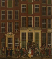 A Livraria e Agência de Loteria de Jan de Groot na Kalverstraat em Amsterdã, 1779