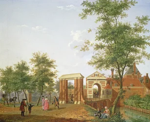 Vista do Zylpoort, Harlem, 1780