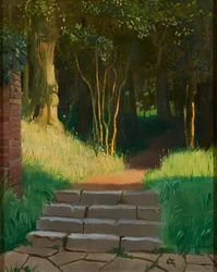 Últimos Raios (óleo sobre tela)