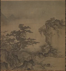 Paisagem, segunda metade de 1400.