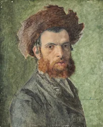Retrato de um jovem judeu hassídico,