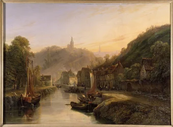 Vista de Dinan Harbour - por Isidore Dagnau, ca. 1830