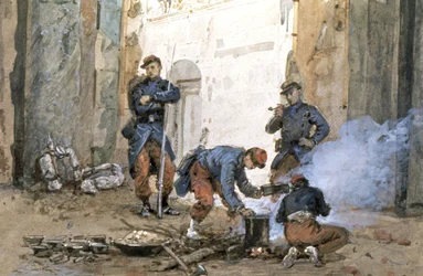 Soldados do Exército de Versalhes, da Comuna de Paris