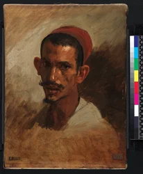 Estudo para a cabeça de um jovem árabe, 1860-1862