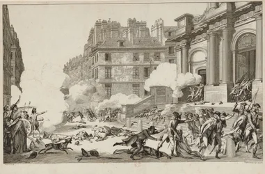13 Vendémiaire. Repressão de Napoleão Bonaparte da revolta realista ... em Paris, 1797.