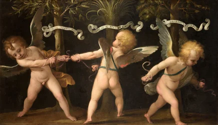 Alegoria com querubins alados, c. 1635.
