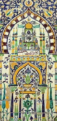 Mihrab de uma mesquita em Tunis (faiança)