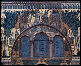 A Mesquita dos Omíadas, também conhecida como a Grande Mesquita de Damasco