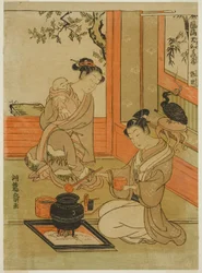 Kakkyo (em chinês: Guo Ju), da série "Versões japonesas elegantes dos Vinte e Quatro Paragons da Piedade Filial (Furyu Yamato nijushiko)"