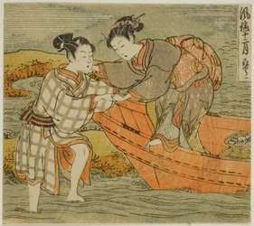 O Terceiro Mês (Hanamizuki), da série "Fashionable Twelve Months (Furyu juni tsuki)"