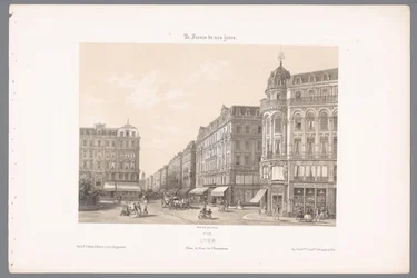 Zicht op de Place en Rue de l