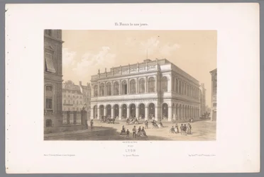 Vista da Ópera de Lyon Lyon. Le Grand Theatre (título no objeto) França contemporânea (título da série) La France de nos jours (título da série no objeto)
