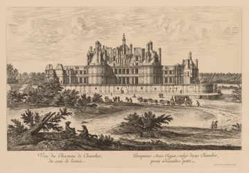 Vista do Palácio de Chambord a partir da entrada