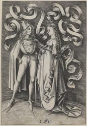 Cavaleiro e uma dama
Cenas da vida quotidiana (título da série)