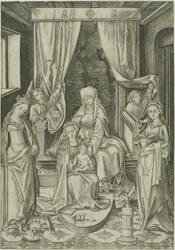 A Madona com Santa Ana, Santa Catarina e Santa Bárbara