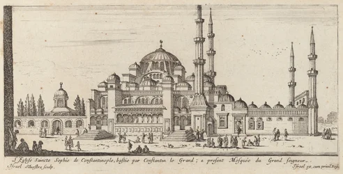 A Igreja de Santa Sofia em Constantinopla, construída por Constantino, o Grande; agora Mesquita do Grande Senhor