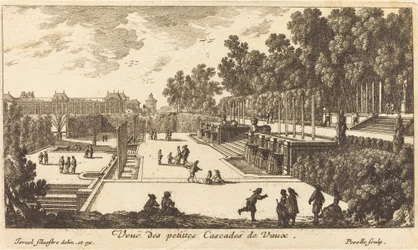Vista das pequenas cachoeiras de Vaux