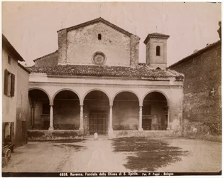 Igreja do Espírito Santo, Ravenna, Emilia-Romagna, Itália, fotografia de Pietro Poppi, Bolonha, ca 1900