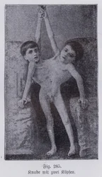 Giacomo e Giovanni Battista Tocci, gêmeos italianos juntos (foto a p/b)
