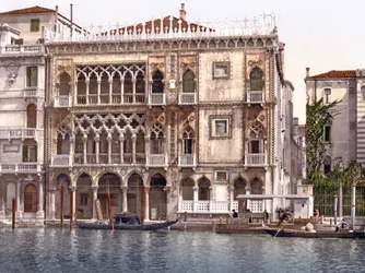 Palazzo Santa Sofia, ou Ca dOro no Grande Canal de Veneza, 1890-1900