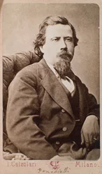 Retrato de Amilcare Ponchielli (1834-1885) compositor italiano