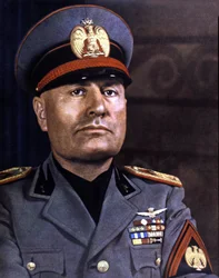 Retrato de Mussolini (foto)