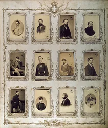 Risorgimento: retratos dos Mil (ou Camisas Vermelhas), que participaram da expedição de Giuseppe Garibaldi. 1860-1861 Studio Pavia a Genes. Museo del Risorgimento Roma