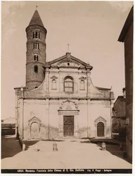 Igreja São João Batista, Ravenna, Emilia-Romagna, Itália, fotografia de Pietro Poppi, Bolonha, ca 1900
