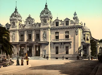 A fachada do Casino de Montecarlo, no Principado do Mónaco, em França