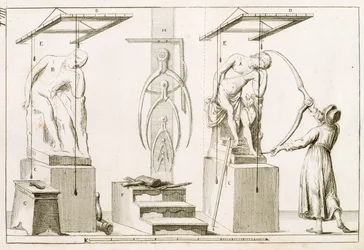 Um escultor Studio, c.1800