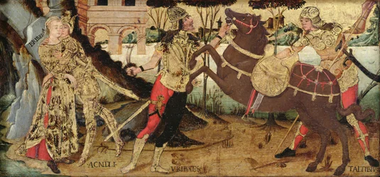 Aquiles se despede de Briseis, escola da Úmbria