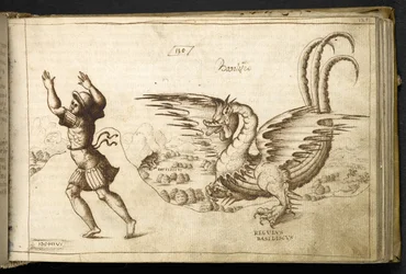 Adicionar MS 82955 f.129r Dragon de 