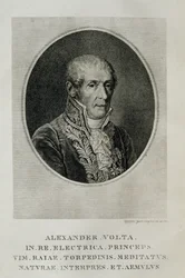 Alessandro Giuseppe Antonio Anastácio Volta (1745-1827), de LOpera Alessandro Volta, Milão, 1927