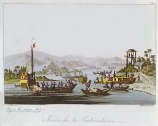 Barcos em Cochin China, c. 1820-25