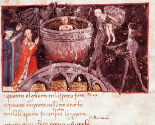 Bolgia dos falsificadores (canção 21 do Inferno, na Divina Comédia) - miniatura