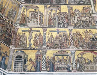 Detalhe do teto, Batistério, Florença (mosaico)