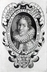 Ferdinando Gonzaga, Duque de Mântua (gravura) (foto bw)