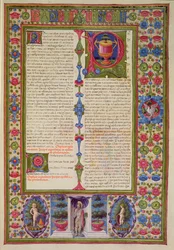 Fol.211r Carta de São Paulo a Filemom, da Bíblia Borso d