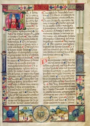 Frontispício, de uma Mariegola da guilda leiga de São Rocco e São Nicolau