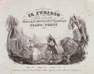 Frontispício da partitura musical de 