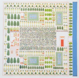 Jardim de um alto digno egípcio Dignitary, dos monumentos do Egito e Núbia por Ippolito Rossellini (1800-43), publicado em 1834