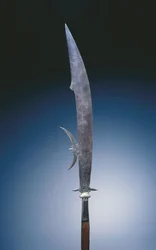Glaive com as armas da família Giustini, Veneza, c.1600-20 (aço e madeira)