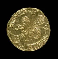 Florin de ouro (anverso) com uma flor de lis, florentino, 1252 (para reverso ver 83494)