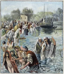 Semana Santa no rio Jordão - em "La Tribuna Illustrata"