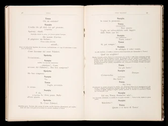 Libretto de Tosca por Giacomo Puccini, Edição Ricordi, Itália