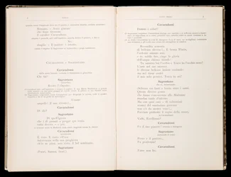 Libretto de Tosca por Giacomo Puccini, Edição Ricordi, Itália