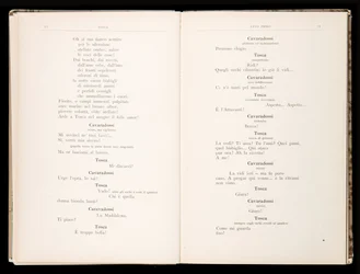 Libretto de Tosca por Giacomo Puccini, Edição Ricordi, Itália