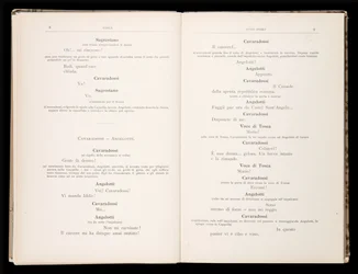 Libretto de Tosca por Giacomo Puccini, Edição Ricordi, Itália