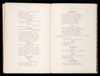 Libretto de Tosca por Giacomo Puccini, Edição Ricordi, Itália