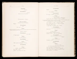 Libretto de Tosca por Giacomo Puccini, Edição Ricordi, Itália